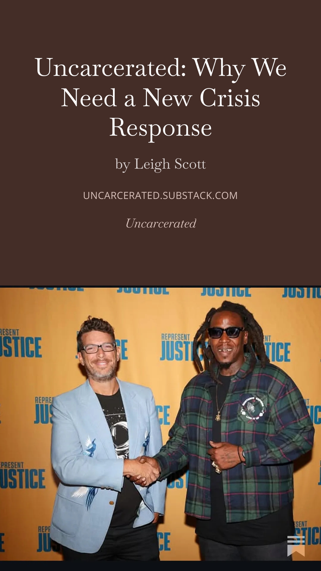 Uncarcerated: Why we need new crisis response